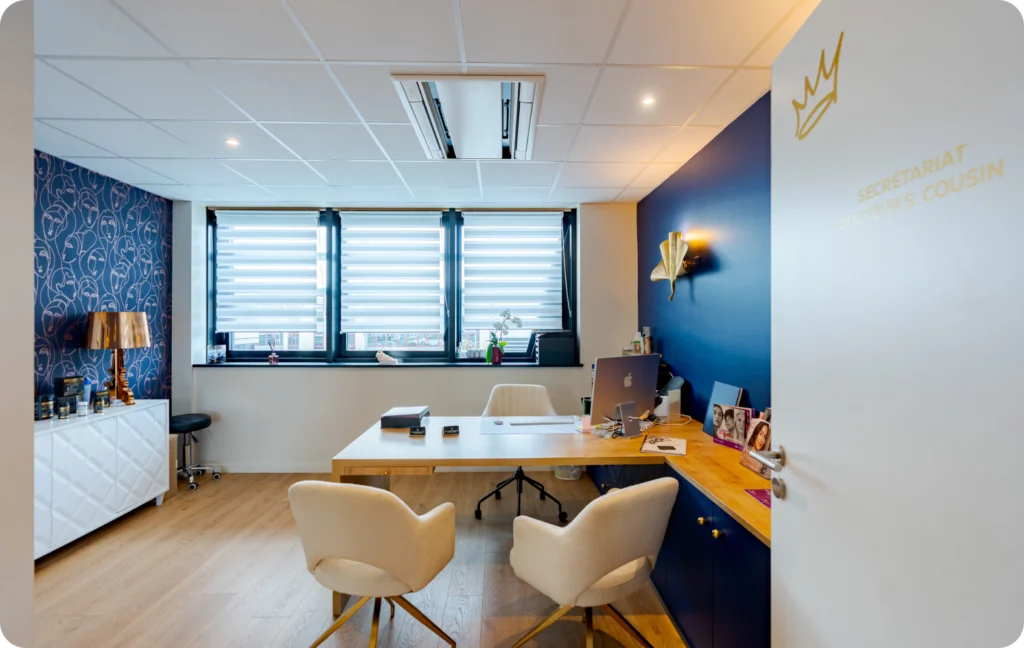 Bureau de consultation du Dr Stéphanie Cousin pour la chirurgie et la médecine esthétique à Saint-Grégoire près de Rennes