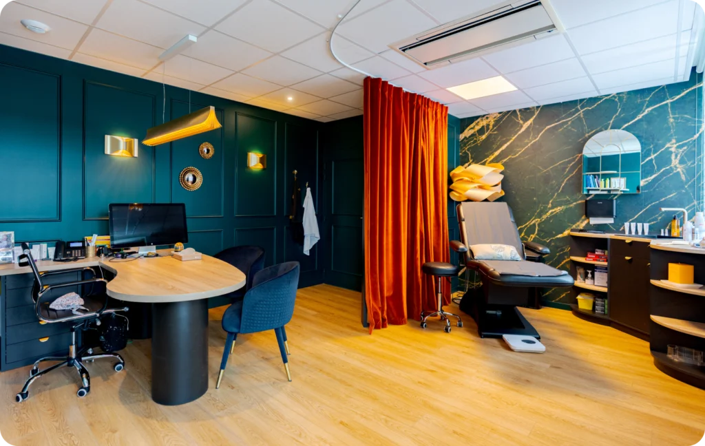Espace de consultation et salle de soins de la Clinique de L’Impératrice à Saint-Grégoire près de Rennes